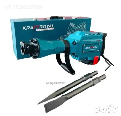 Професионален Къртач 2400W за къртене и пробиване, снимка 2 - Бормашини - 50790582