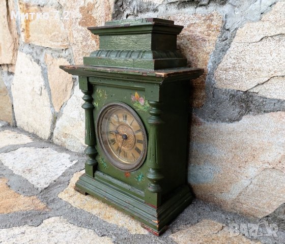 стар  настолен часовник с латерна, снимка 4 - Антикварни и старинни предмети - 35379922