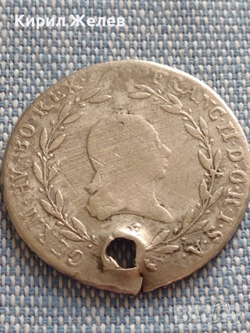 Сребърна монета 20 кройцера 1794г. Франц втори Алба Юлия Свещена Римска империя 13684, снимка 4 - Нумизматика и бонистика - 42887033