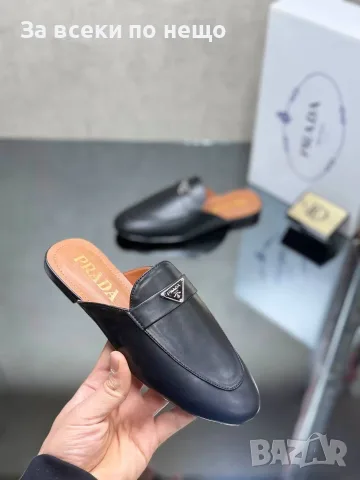 Prada Дамски Затворени Бвжови Чехли Прада - Различни Цветове Код SEM-335, снимка 3 - Чехли - 55787657
