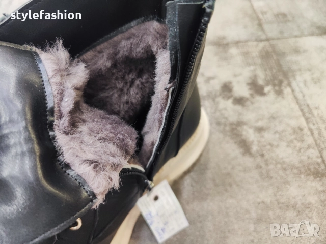 Доставка преди Коледа !Бити от естествена кожа с топъл хастар от естествена вълна /03, снимка 4 - Дамски боти - 52849950