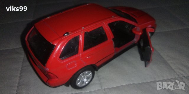 Метална количка BMW X5 - Welly 1/32, снимка 4 - Колекции - 38281674