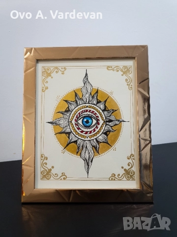  Магическа картина-амулет, ръчна изработка, снимка 2 - Ръчно изработени сувенири - 52843267