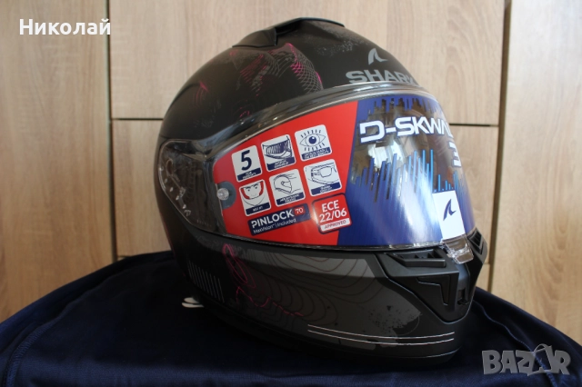 Каска Shark D-Skwal 3 Mayfer, снимка 4 - Аксесоари и консумативи - 52771674