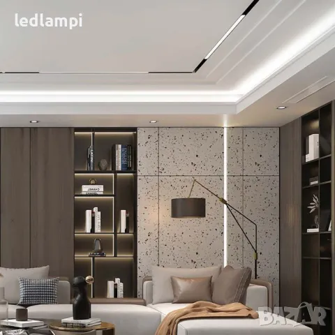 LED SMART Магнитен Линеен Осветител 12W 3в1 48V, снимка 8 - Лампи за таван - 49433451