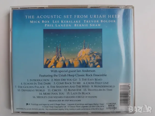 Uriah Heep – Acoustically Driven - оригинален диск музика, снимка 3 - CD дискове - 56510023