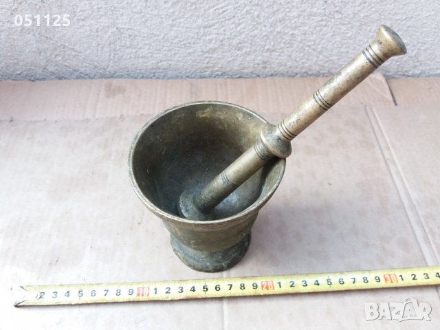 масивно възрожденско бронзово хаванче , снимка 7 - Антикварни и старинни предмети - 34984961