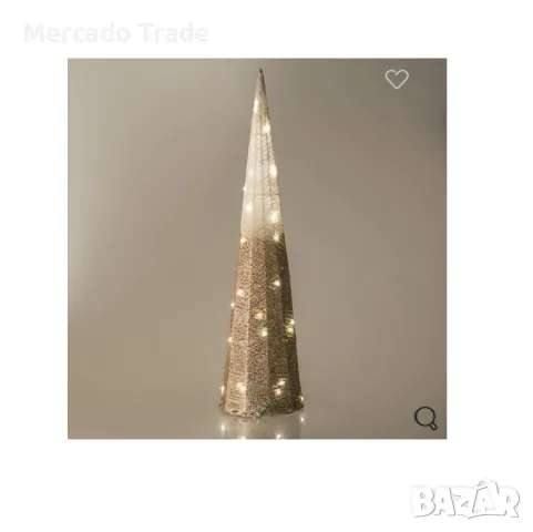 Коледна декоративна елха Mercado Trade, LED светлина, 60cм., снимка 3 - Декорация за дома - 47943756