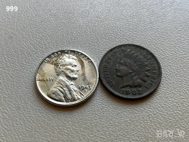 1 цент 1902, 1943 САЩ - Индианска глава