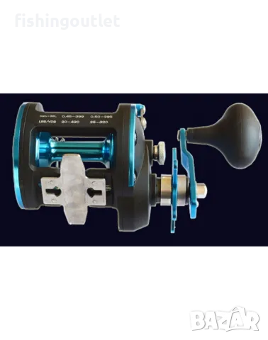 Мултипликатор за морски риболов и тролинг , 4 лагера ACT40 / 25кг драг, снимка 4 - Такъми - 47262246