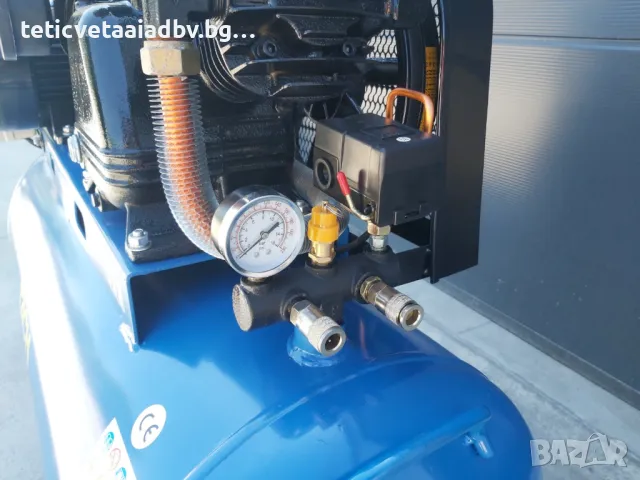 Компресор за въздух 200 литра трифазен, 12бара, 5.5KW, 7,5 hp, снимка 7 - Компресори - 50308054