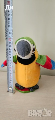 Плюшени играчки, говорещ папагал и мече, снимка 2 - Плюшени играчки - 50874621