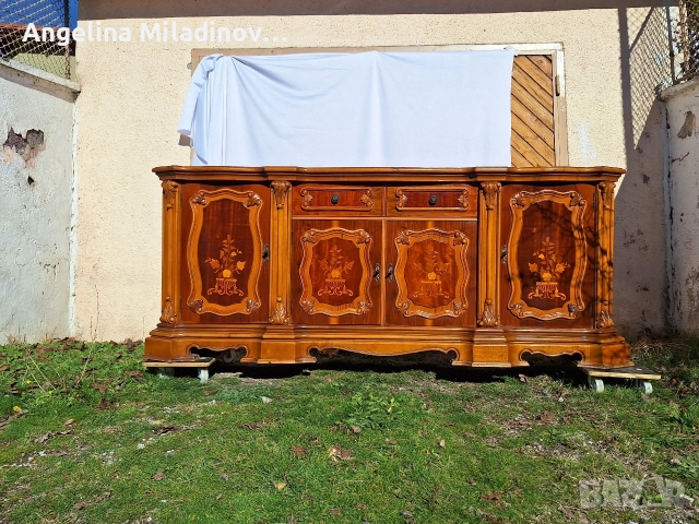 Италиански уникален комод с богата Интарзия , снимка 11 - Шкафове - 52712641