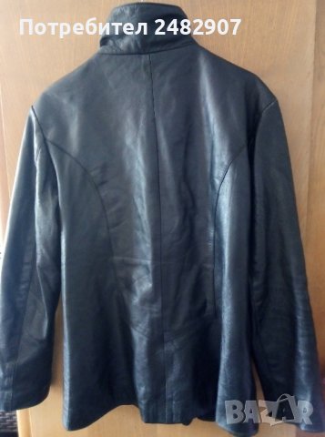 Черно яке - естествена кожа, снимка 3 - Якета - 40785406