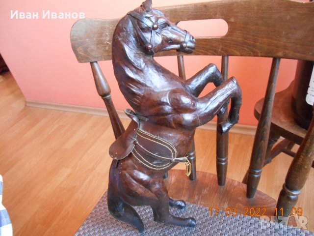 Leather horse vintage, снимка 1 - Други ценни предмети - 39428308