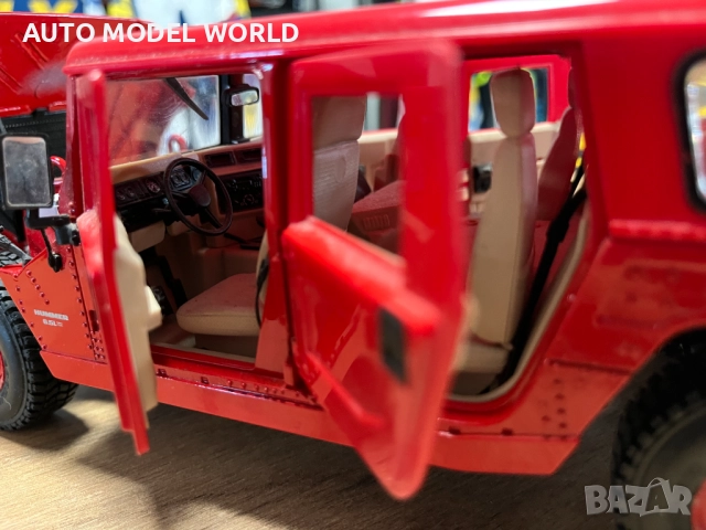 Метална колекционерска количка модел HUMMER H1 1999г. 1:18 MAISTO, снимка 8 - Колекции - 52794811