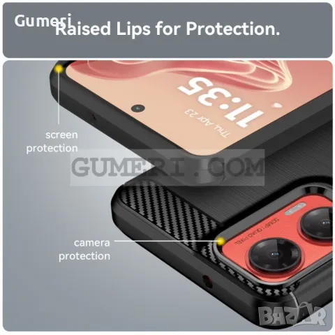 Гръб "Карбон Шарк" за Motorola Moto G35, снимка 9 - Калъфи, кейсове - 48433548