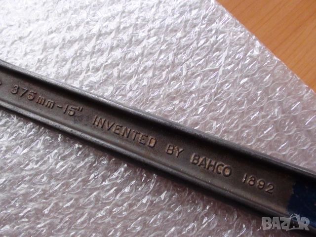 BAHCO ergo 8074 - MADE IN SWEDEN - 375 mm-15" - ORIGINAL BAHCO - ПРОФЕСИОНАЛЕН Раздвижен Ключ !!!!!!, снимка 8 - Ключове - 52251525