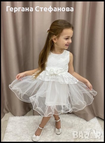 Нежност в бяло🥰 Размер-6м.12м.18м.24м.36м. Цена-38 лв, снимка 5 - Бебешки рокли - 44394359