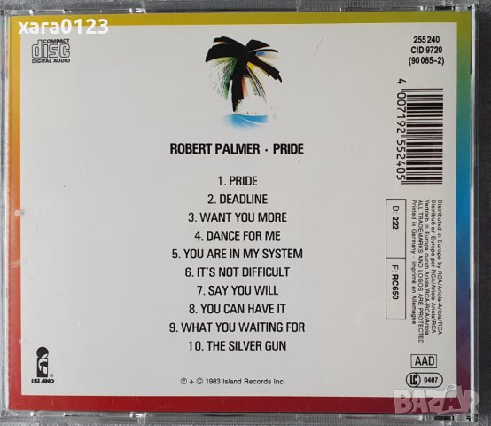 Robert Palmer – Pride, снимка 2 - CD дискове - 44294293