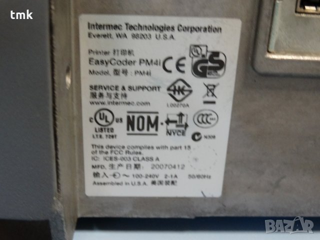 Етикет машина Intermec PM 41, снимка 6 - Други машини и части - 29831207
