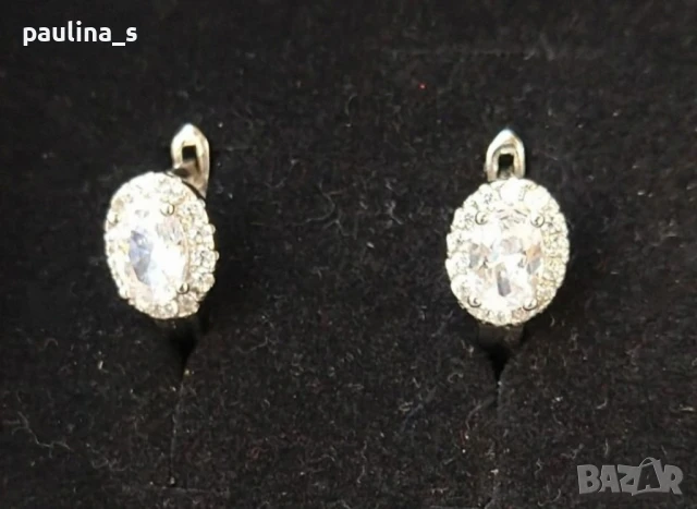 Винтидж / Два чифта / Сребърни обеци с карнеол и марказити и циркони / проба 925 , снимка 10 - Обеци - 37965356