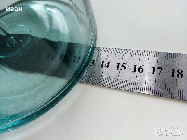 Стари големи стъклени шишета 3л., снимка 14 - Други ценни предмети - 54338633