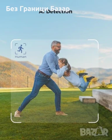 Нова Соларна WiFi Камера COCOCAM AI Засичане 24/7 Запис 3MP охрана дом, снимка 8 - IP камери - 50550949