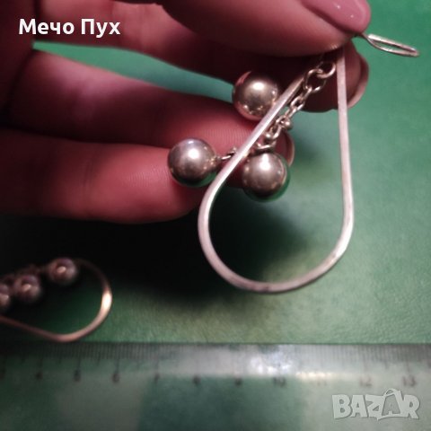 Сребърни обеци (64), снимка 8 - Обеци - 40220543