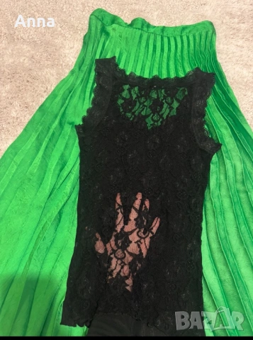 Гипюр потник 🔥. Размер M. Зелена пола като подарък 🎁💐