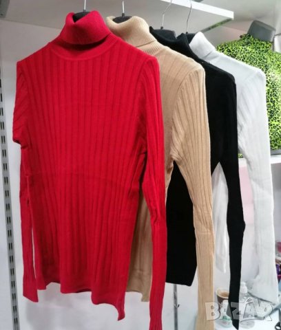  Изчистено поло с дълъг ръкав във черен цвят, снимка 3 - Блузи с дълъг ръкав и пуловери - 30989217