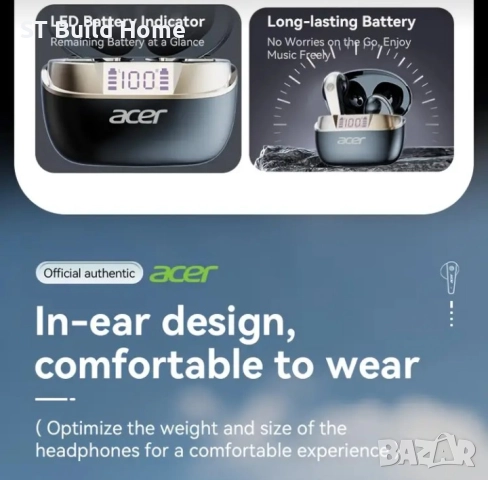 🎧 Acer TWS Безжични Слушалки | Силен Бас • HIFI Dolby Audio • Шумопотискане | STBuildHome🎧, снимка 6 - Bluetooth слушалки - 52403393