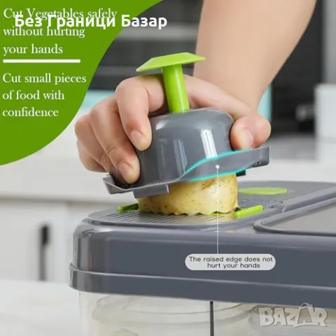 Нов 12 в 1 чопър и резачка за зеленчуци с дъска и ренде за кухня уред, снимка 8 - Други - 49591854
