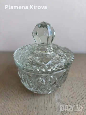 Оловен кристал | Захарница и плато за ядки, снимка 2 - Аксесоари за кухня - 50222085