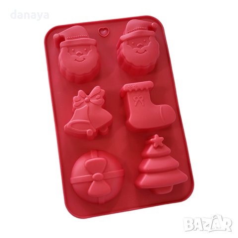 4174 Силиконова форма за мъфини Коледа