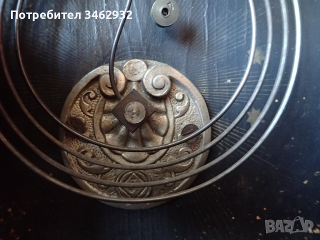 Старинен стенен часовник Junghans, снимка 4 - Антикварни и старинни предмети - 51475192