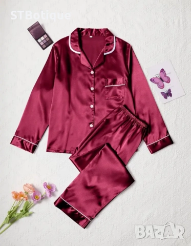 🌙✨ Елегантен дамски сатенен комплект от STBoutique ✨🌙 💋, снимка 11 - Пижами - 52209985