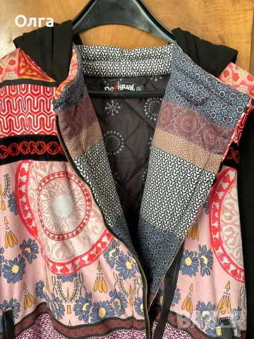 Desigual многоцветно овърсайз патчуърк яке - размер 48, снимка 5 - Якета - 56317685