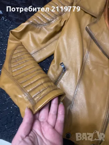 Дамско яке от естествена кожа BALOS, снимка 6 - Якета - 48731881