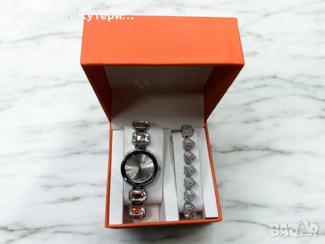 Разкошни дамски комплекти – часовник и гривна , снимка 3 - Бижутерийни комплекти - 52922092