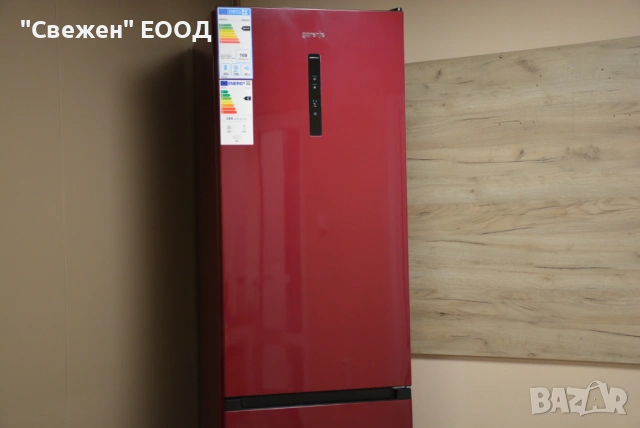 Червен хладилник с фризер GORENJE NK89C0DR NoFrost, MultiFlow, снимка 7 - Хладилници - 53334246