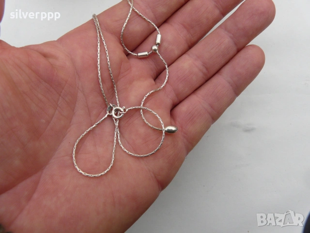  Сребърен синджир - 5 , снимка 2 - Колиета, медальони, синджири - 53045476