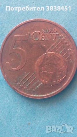 5 Euro Cent 2002 г. Италия,