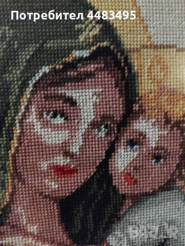 Гоблен Дева Мария , снимка 3 - Гоблени - 53277212