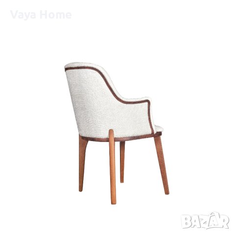  Трапезен стол, Cadena, Бял, снимка 3 - Столове - 44368486