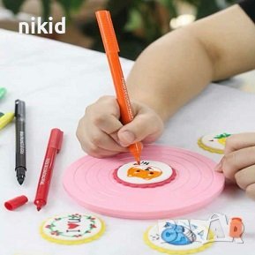 Маркер писалка Флумастер със сладкарска боя хранителен за надпис върху фондан украса бисквитки торта, снимка 4 - Други - 36836174