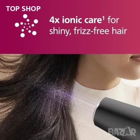 Нов Philips 5000 серия сешоар 2300W бързо и безопасно сушене + дифузер, снимка 4 - Сешоари - 49668512