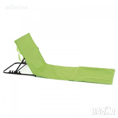 Плажна подложка, градинска подложка, подплатена, сгъваема, регулируема облегалка, зелена, снимка 3 - Градински мебели, декорация  - 34389861