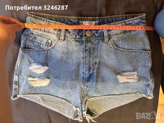 Дънкови къси панталонки, снимка 4 - Къси панталони и бермуди - 50792249
