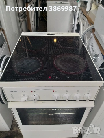 Печка със керамични котлони и вентилатор Siemens , снимка 5 - Печки, фурни - 53925851